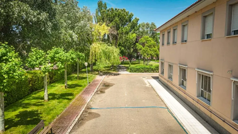 Exteriores verdes de Villa del Tratado zona de acceso jardines